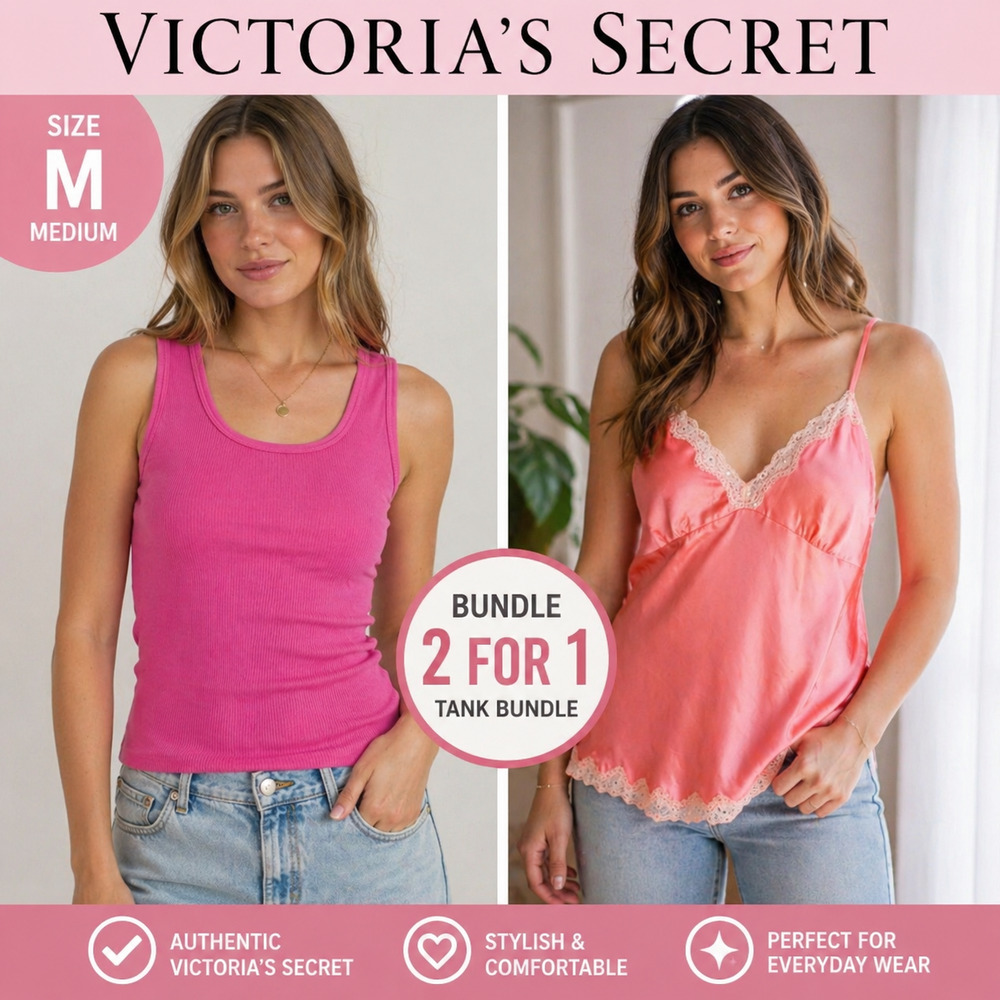Victoria's Secret Pink Medium Tanktop Bundle of 2